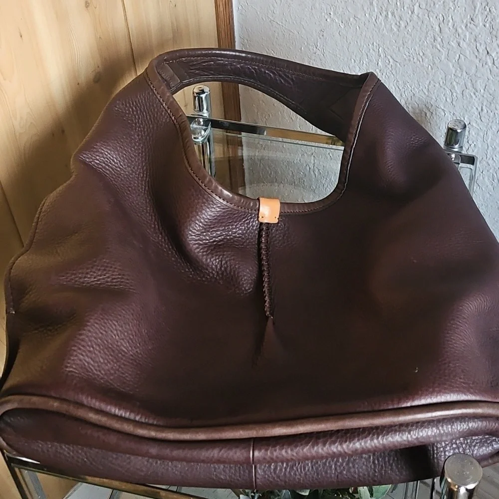 UGG Brown Leather Hobo Bag. - Picture 6 of 6